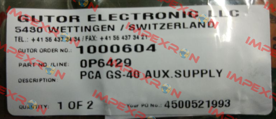 0P6429 Gutor