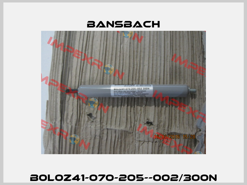B0L0Z41-070-205--002/300N Bansbach