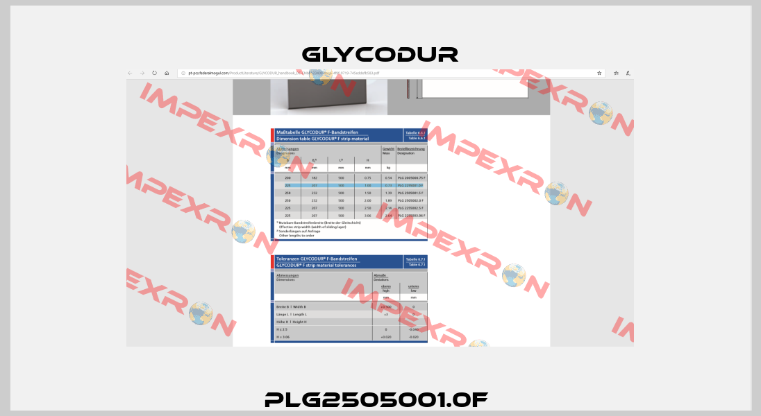 PLG2505001.0F  Glycodur
