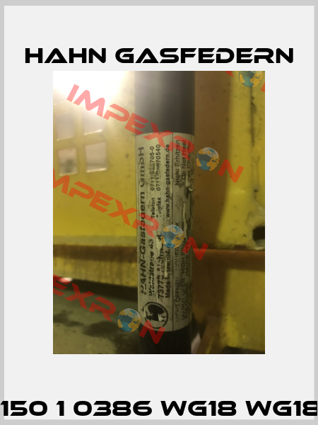 G 10 23 0150 1 0386 WG18 WG18 00600N Hahn Gasfedern