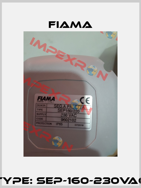 Type: SEP-160-230VAC Fiama