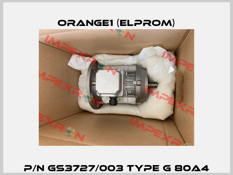 P/N GS3727/003 Type G 80A4 ORANGE1 (Elprom)