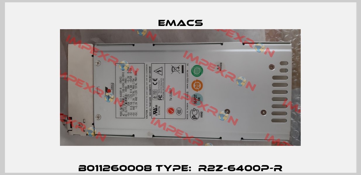 B011260008 Type:  R2Z-6400P-R Emacs
