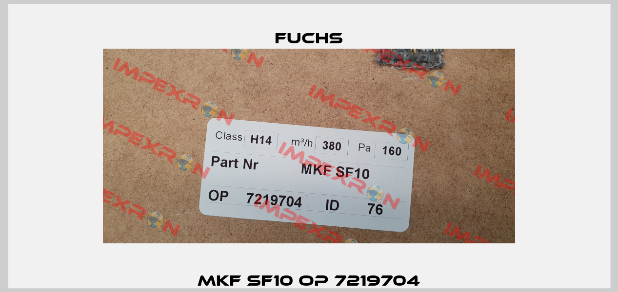 MKF SF10 OP 7219704 Fuchs