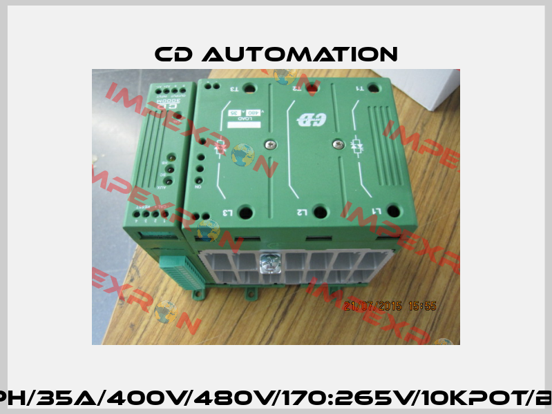 CD3000M 2PH/35A/400V/480V/170:265V/10KPot/BF008/NF/EM  CD AUTOMATION
