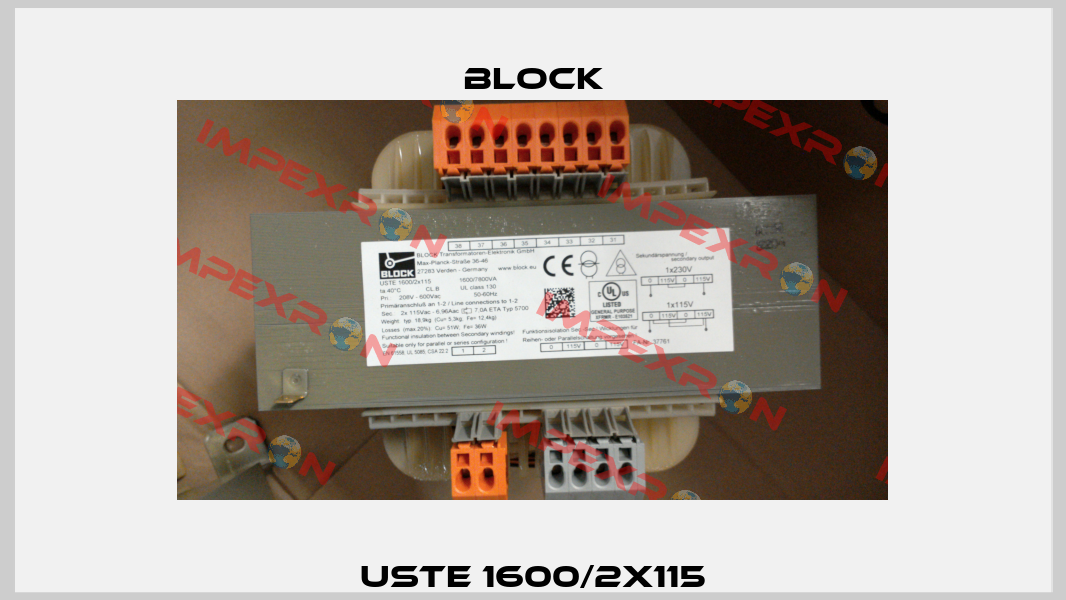 USTE 1600/2x115 Block