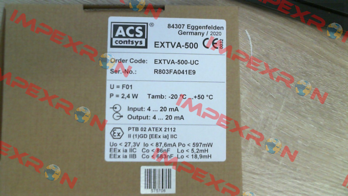 ExTVA-500-UC ACS CONTSYS