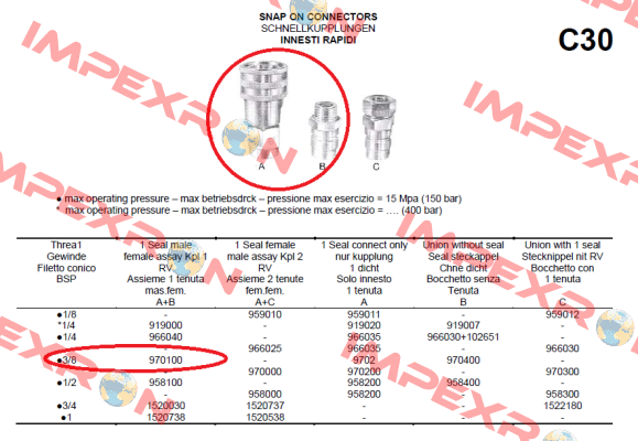 C30 910100  Dropsa