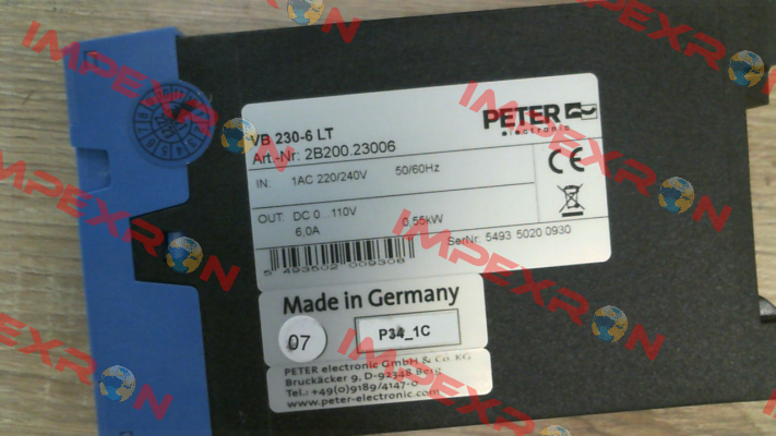 2B200.23006 / VB 230-6LT Peter Electronic