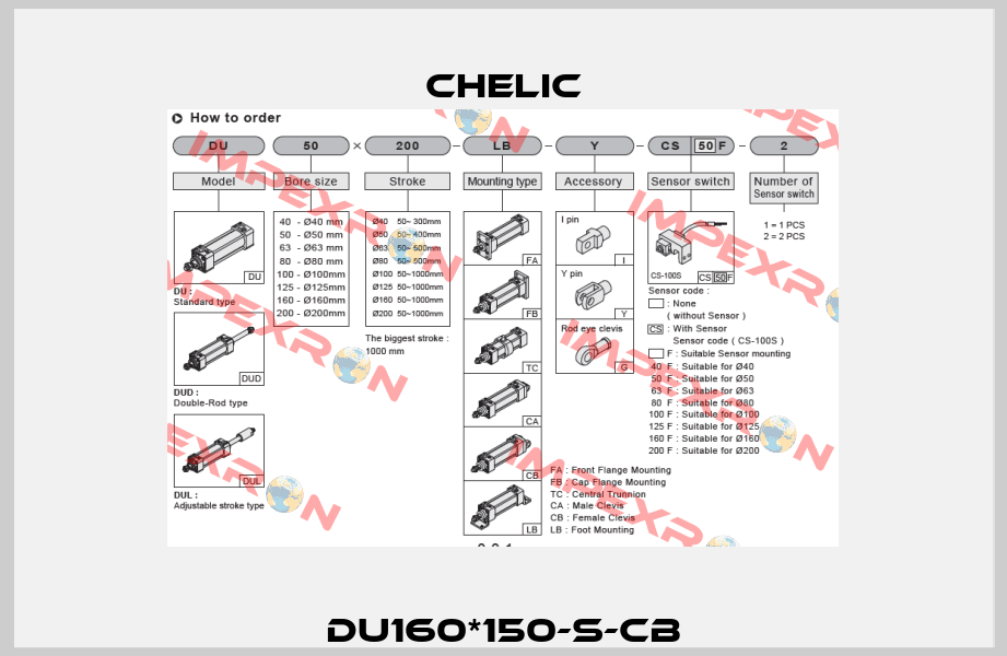 DU160*150-S-CB Chelic