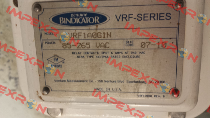 VRFII-SG-N  Bindicator