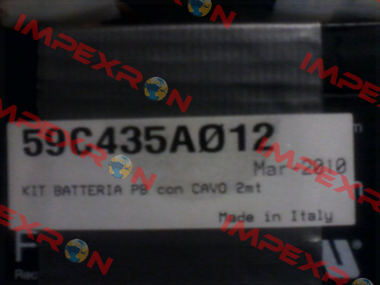 Battery for 59C435A012  Carel