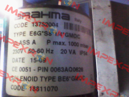 E6G*S8 R1/4" B/BE6*GMOC (81.00110) (stock) Brahma