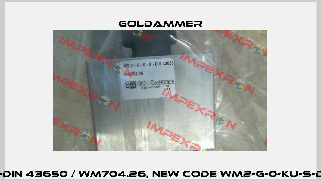 old code WM2-G-0-S-DIN 43650 / WM704.26, new code WM2-G-0-KU-S-DIN 43650 / WM704.09 Goldammer