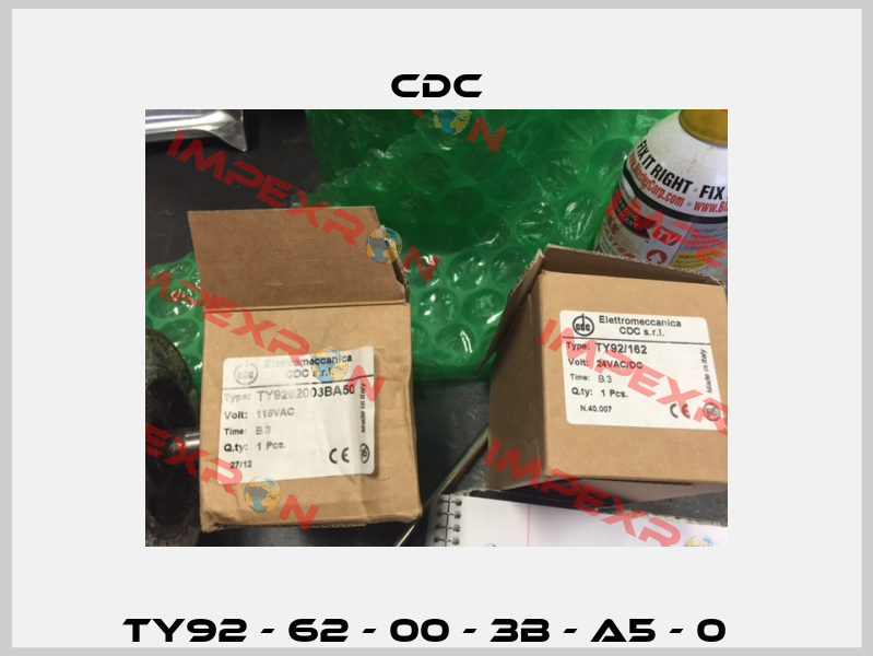 TY92 - 62 - 00 - 3B - A5 - 0   CDC