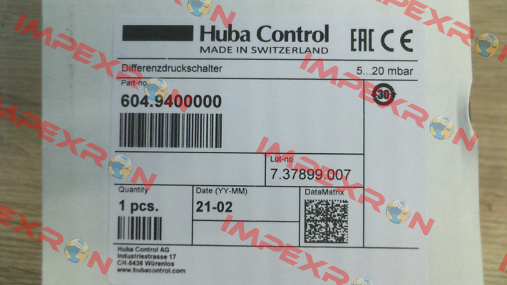 604.9400000 Huba Control