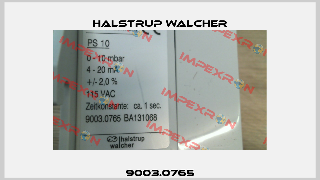 9003.0765 Halstrup Walcher