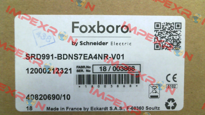 SRD991-BDNS7EA4NR-V01 Foxboro (by Schneider Electric)