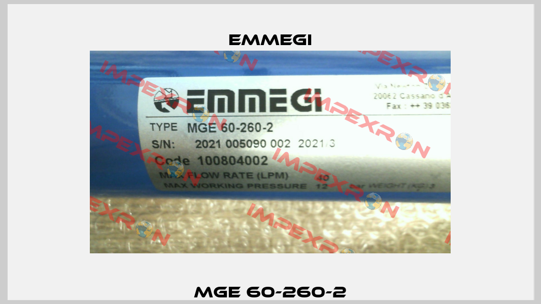 MGE 60-260-2 Emmegi