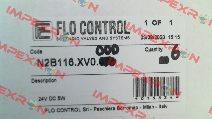 N2B116.XV0.000 Flo Control