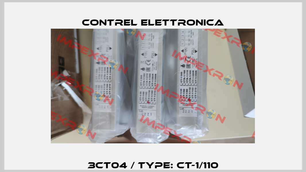 3CT04 / Type: CT-1/110 Contrel Elettronica