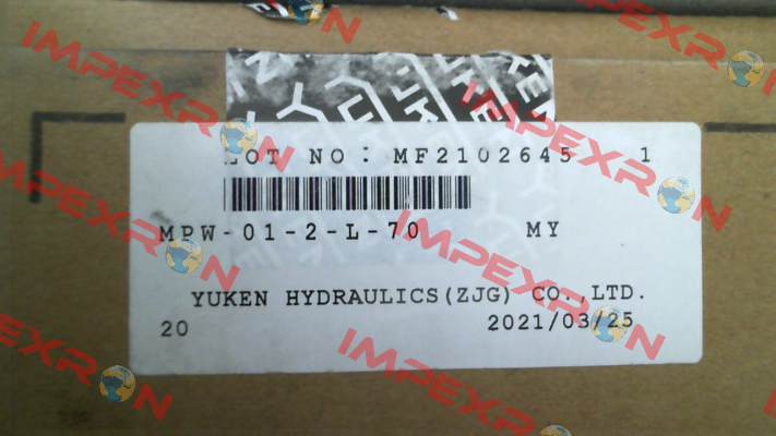 MPW-01-2-L-70 Yuken