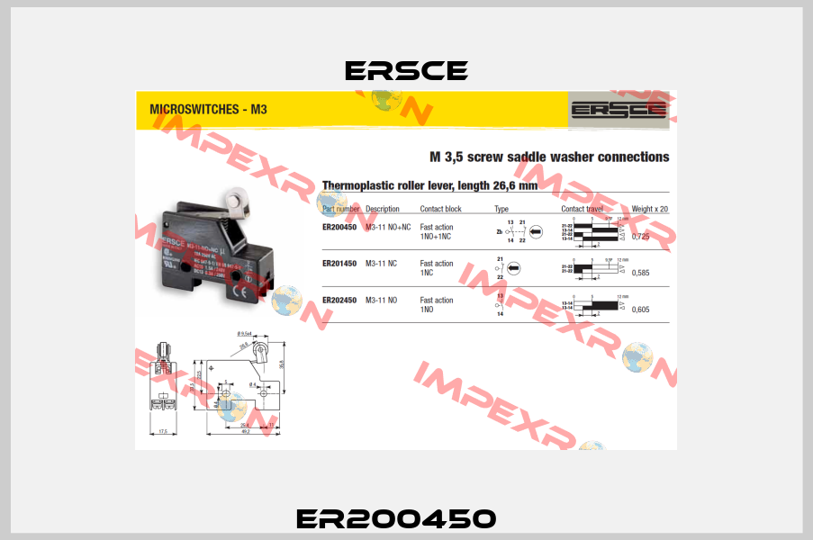 ER200450   Ersce