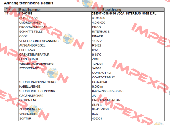 110-03160 TR Electronic