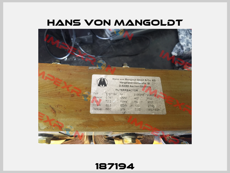 187194 Hans von Mangoldt