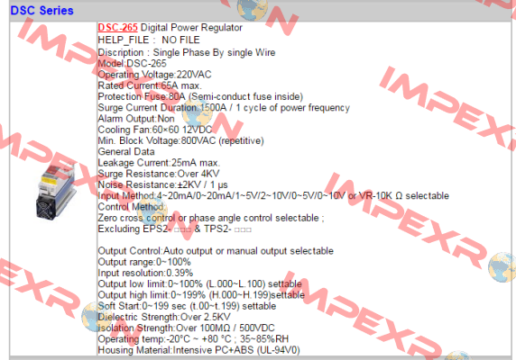 DSC-265 - (AC220V)  Fotek