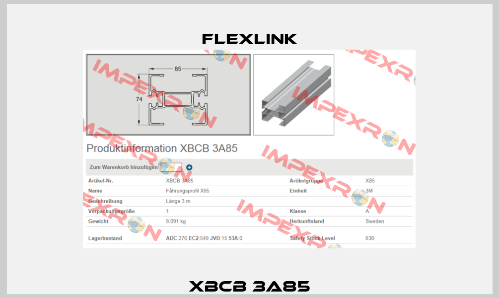 XBCB 3A85 FlexLink
