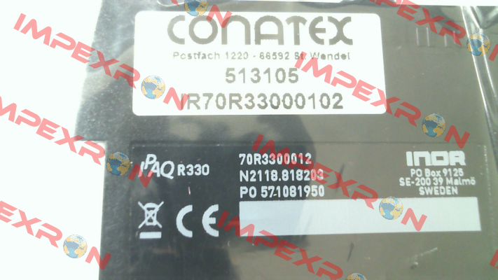 p/n: IR70R33000102 type: IPAQ-R330 Conatex