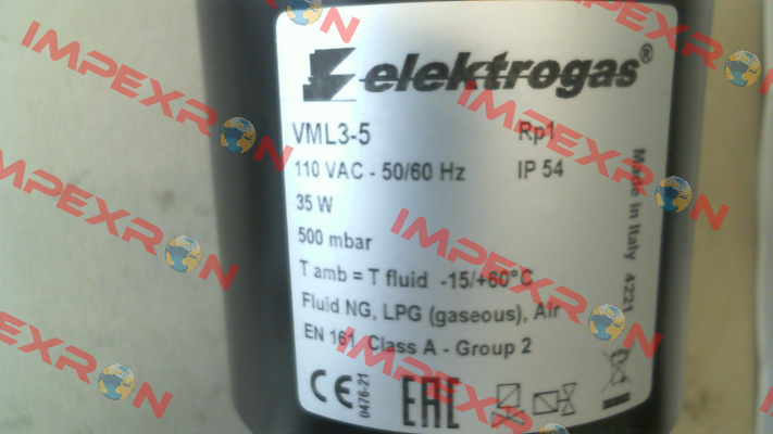 VML3-5 (110 V AC) Elektrogas