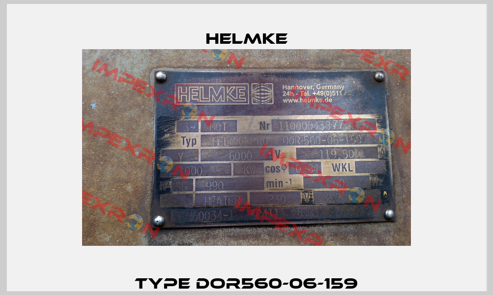 Type DOR560-06-159 Helmke