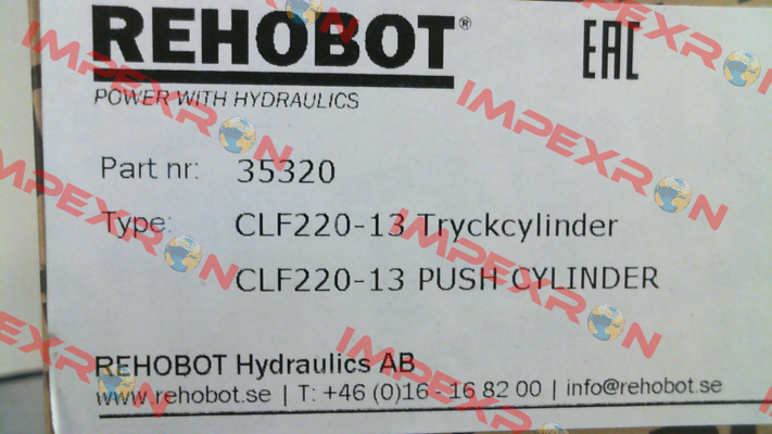 p/n: 35320, Type: CLF220-13 Rehobot