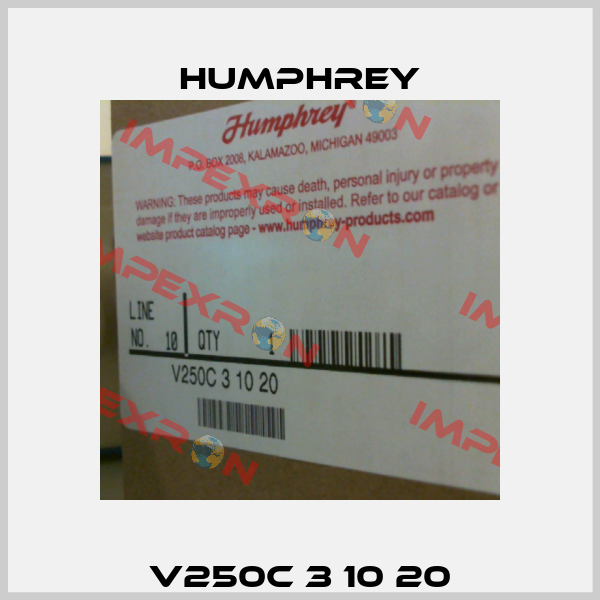 V250C 3 10 20 Humphrey