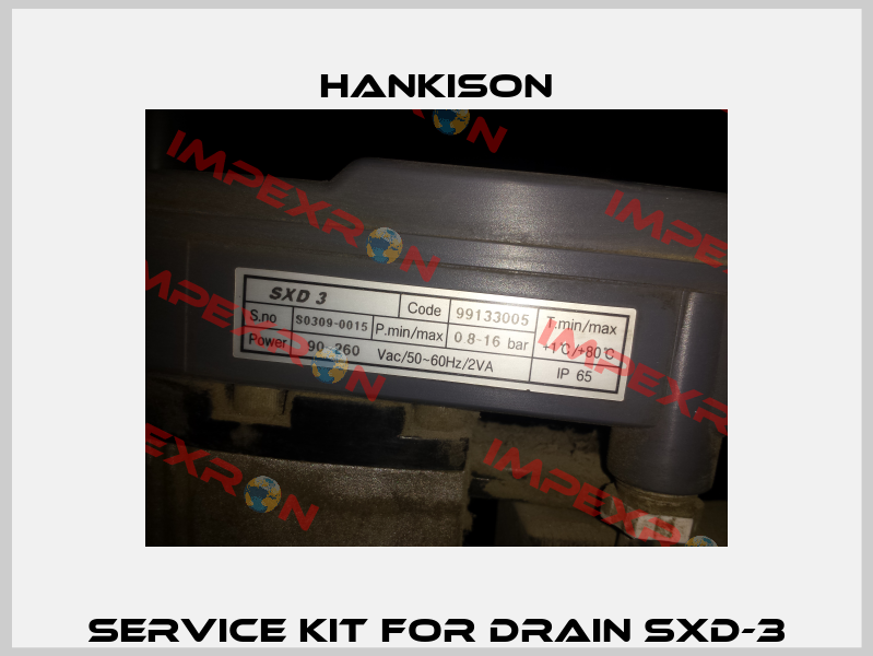 Service kit for drain SXD-3 Hankison