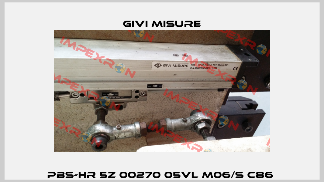 PBS-HR 5Z 00270 05VL M06/S C86  Givi Misure