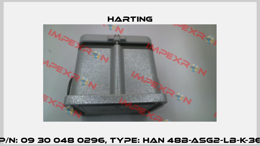 P/N: 09 30 048 0296, Type: Han 48B-asg2-LB-K-36 Harting