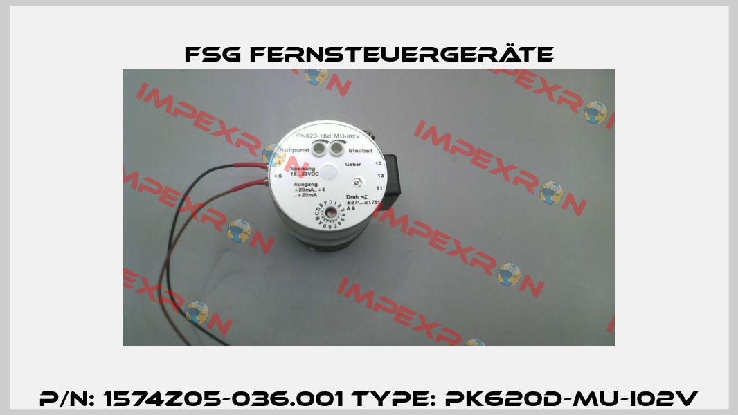 P/N: 1574Z05-036.001 Type: PK620d-MU-i02V FSG Fernsteuergeräte