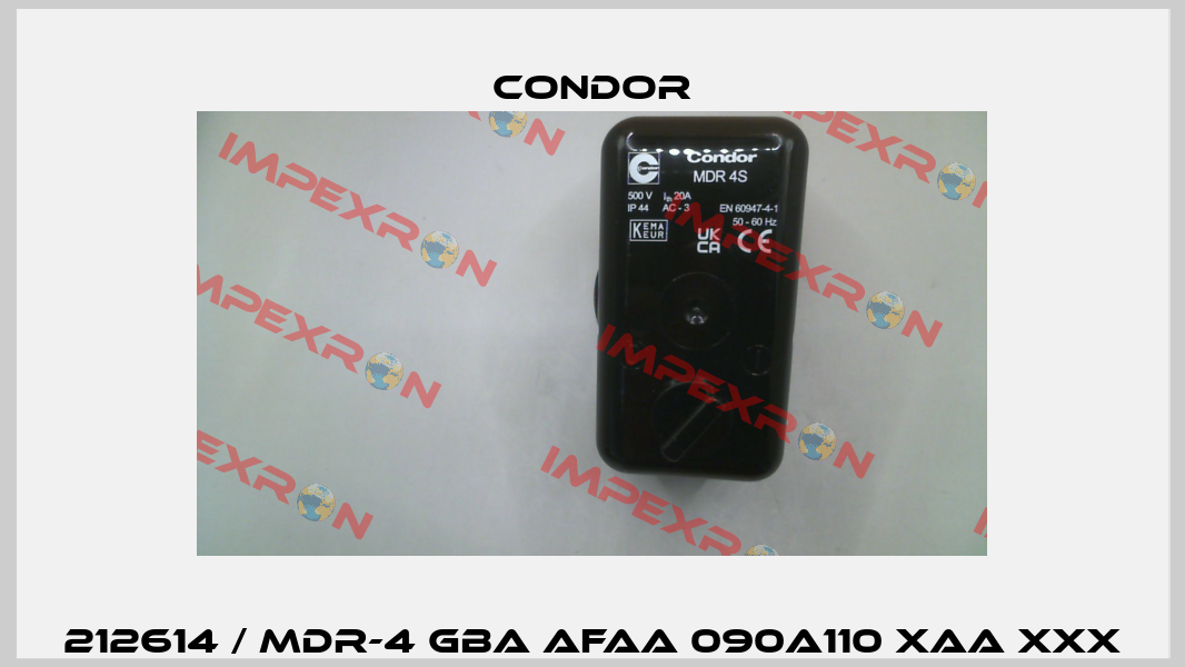 212614 / MDR-4 GBA AFAA 090A110 XAA XXX Condor