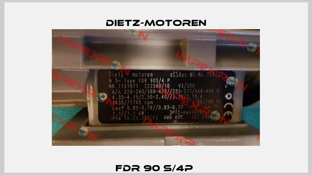 FDR 90 S/4P  Dietz-Motoren
