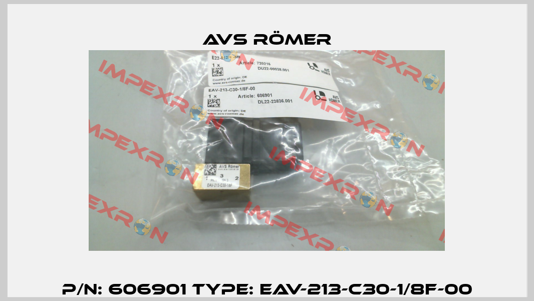 P/N: 606901 Type: EAV-213-C30-1/8F-00 Avs Römer