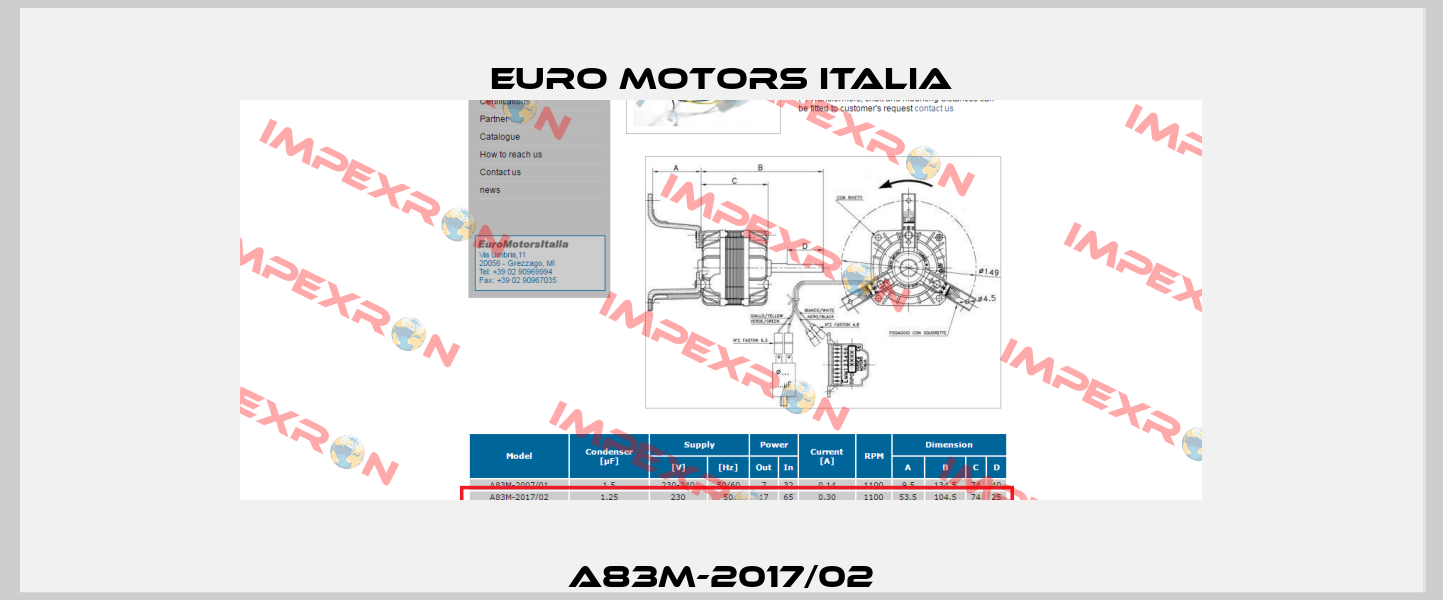 A83M-2017/02 Euro Motors Italia