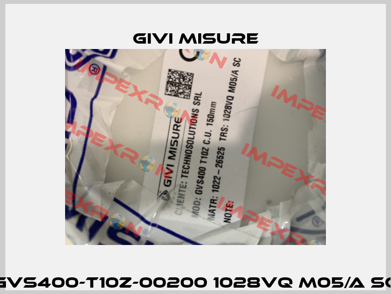 GVS400-T10Z-00200 1028VQ M05/A SC Givi Misure