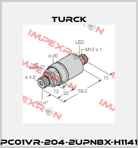 PC01VR-204-2UPN8X-H1141 Turck