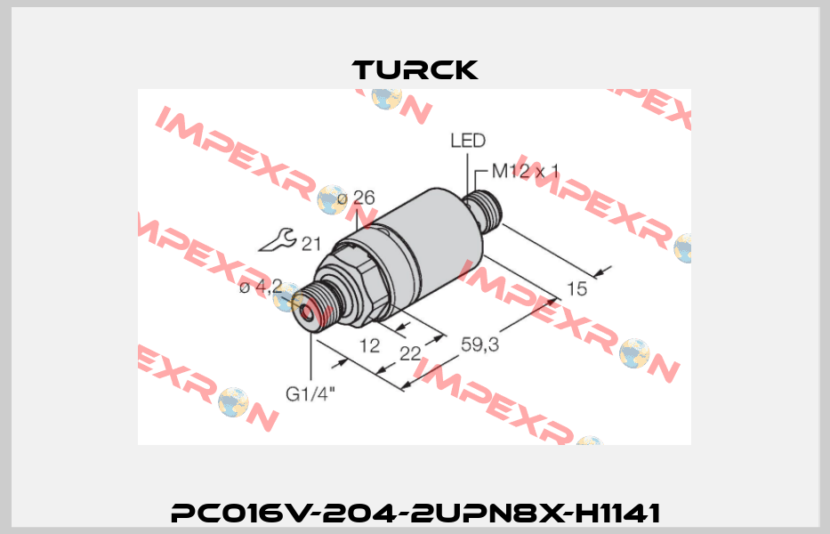 PC016V-204-2UPN8X-H1141 Turck