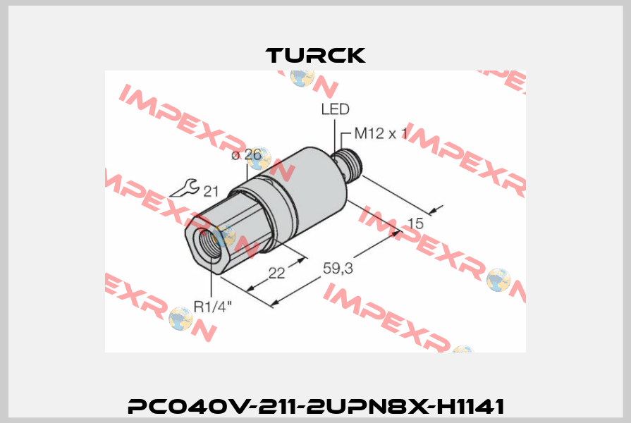 PC040V-211-2UPN8X-H1141 Turck