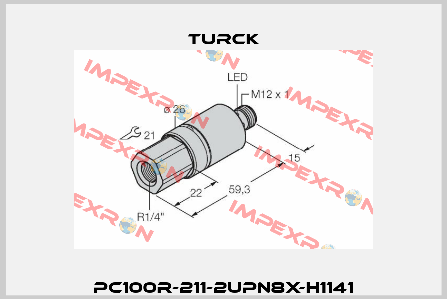 PC100R-211-2UPN8X-H1141 Turck
