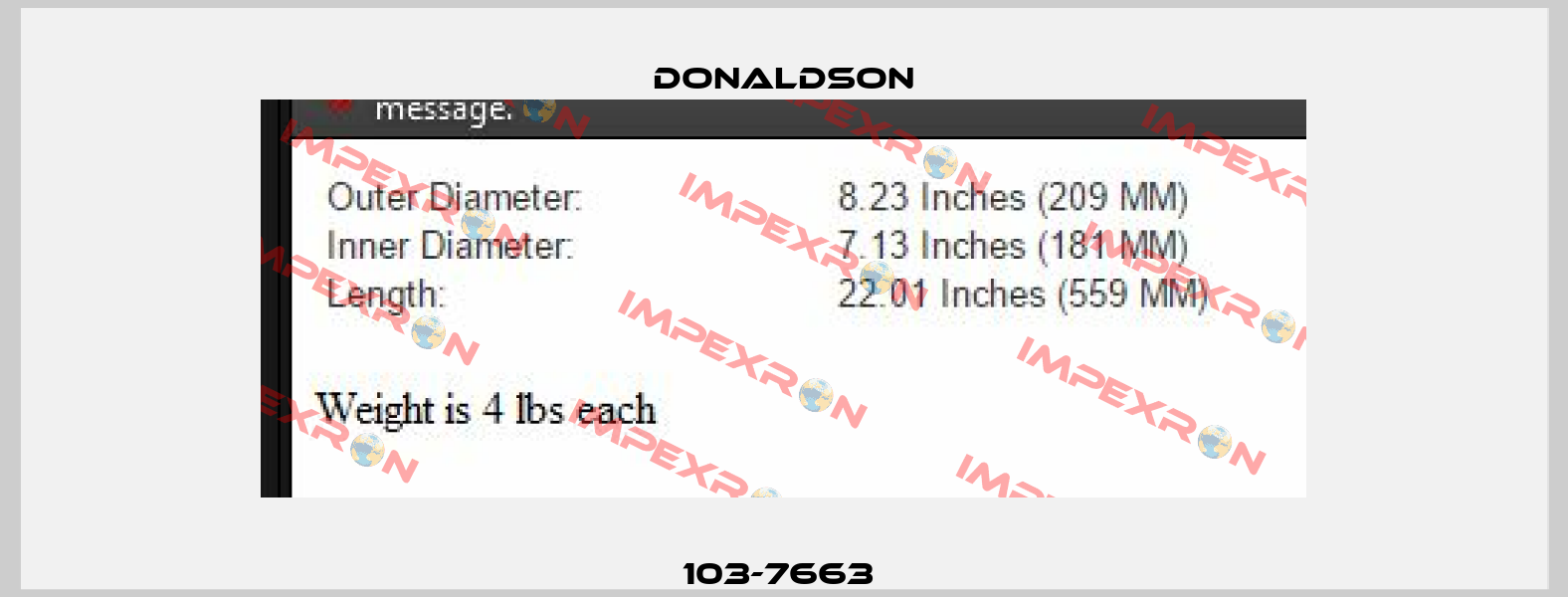 103-7663  Donaldson